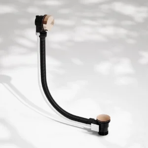 Luxe Rose Gold Pop Up Bath Waste with Overflow