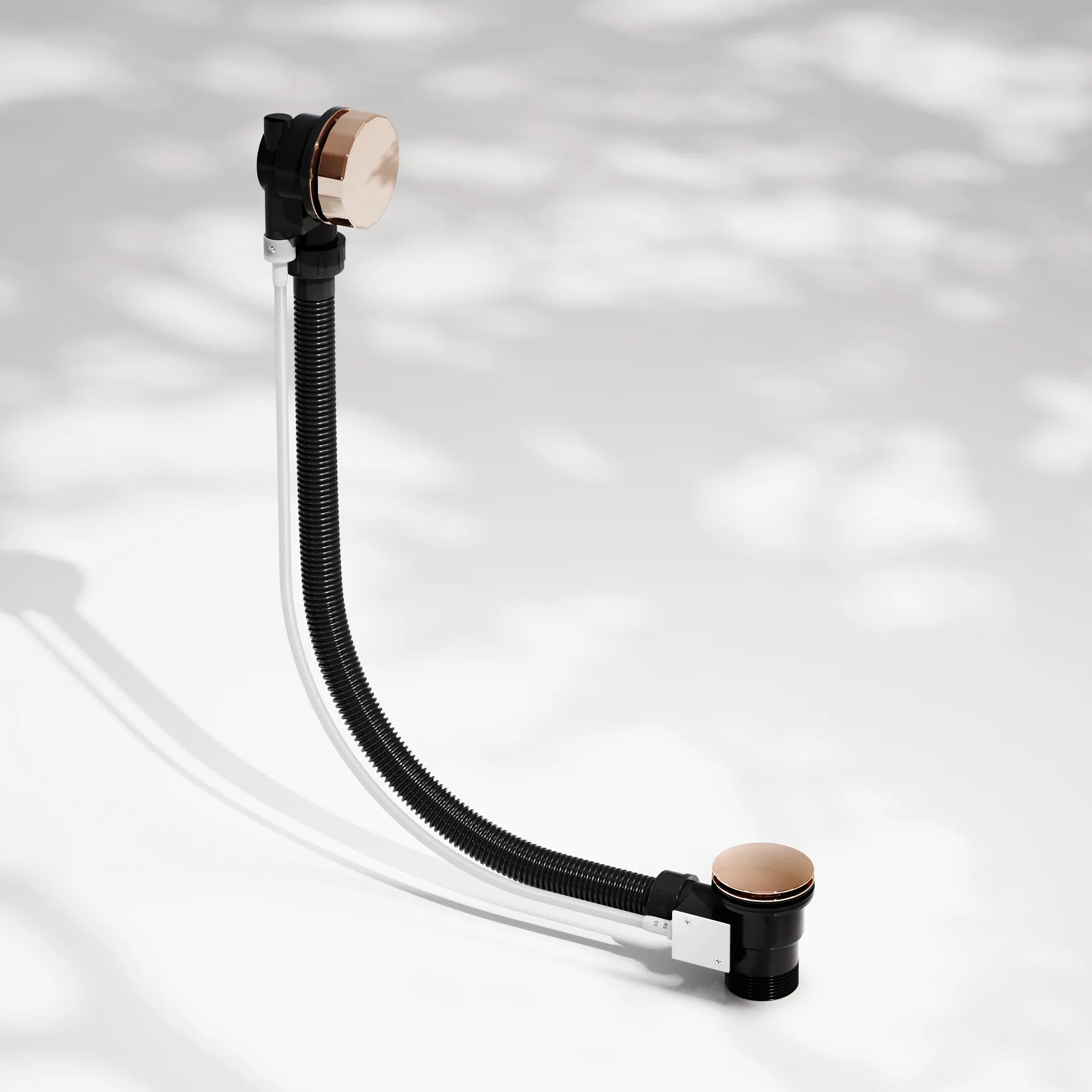 Luxe Rose Gold Pop Up Bath Waste with Overflow