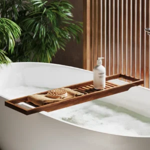 Bali Acacia Wood Bath Caddy Shelf