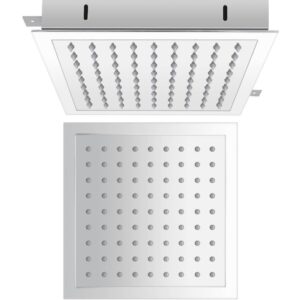 Milano Arvo - Modern 280mm Square Recessed Shower Head - Chrome